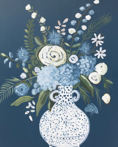"Blue Floral II"