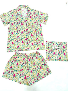 Cotton Pajama Set-Monkey Menagerie