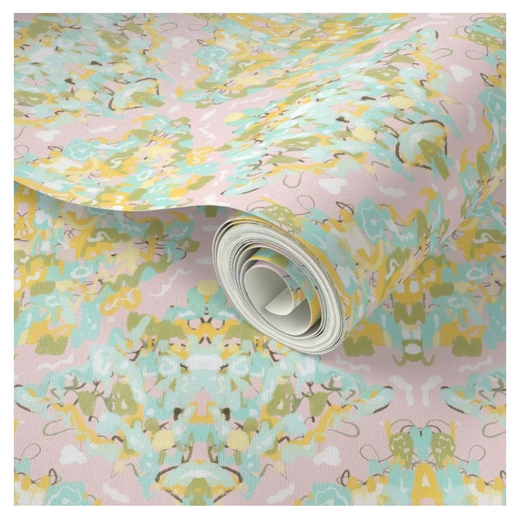 Wallpaper-Kaleidoscope Multi Pastels