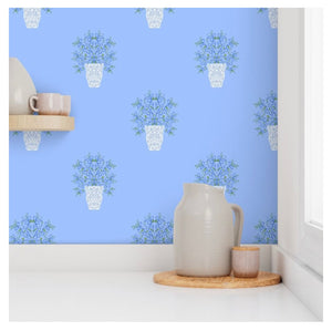 Wallpaper-Blue Chinoiserie
