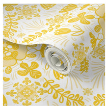Load image into Gallery viewer, Copy of Wallpaper-Polly-Nated Yellow
