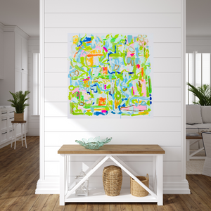 Original Abstract Painting "East Beach"