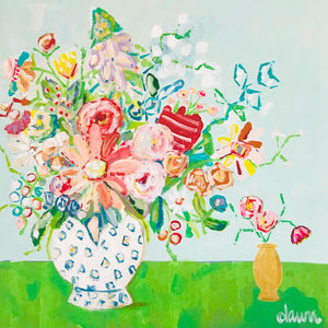 Fine Art Print, Flower Print, Floral Painting, Flowers in Vase, Colorful Floral Painting